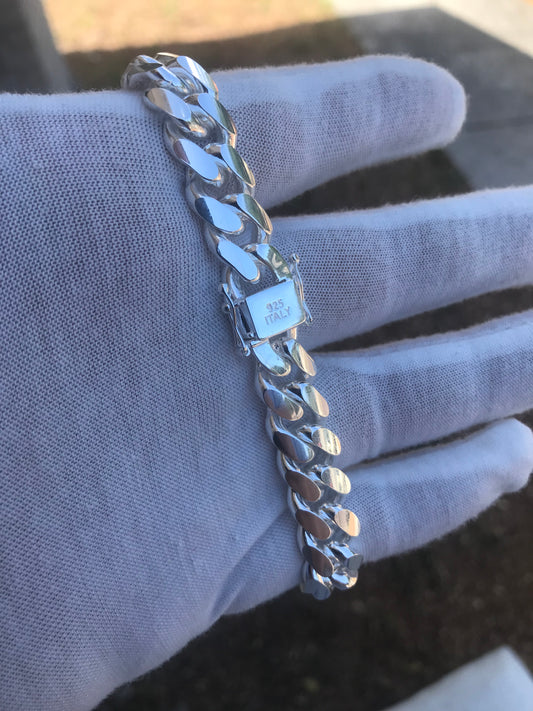 9” Silver Cuban Bracelet