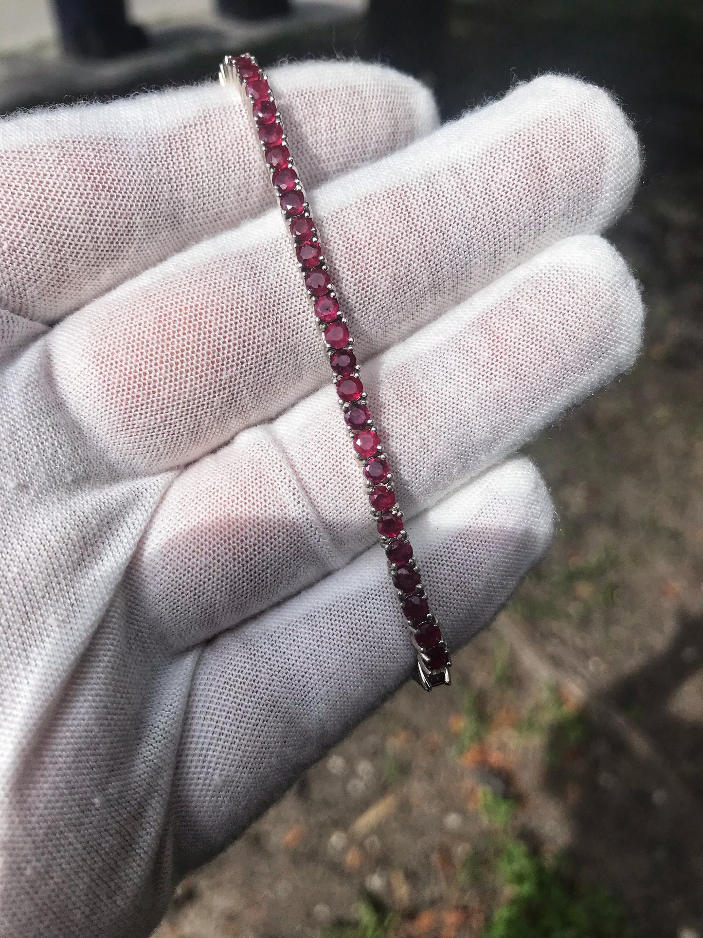 Ruby Tennis Bracelet