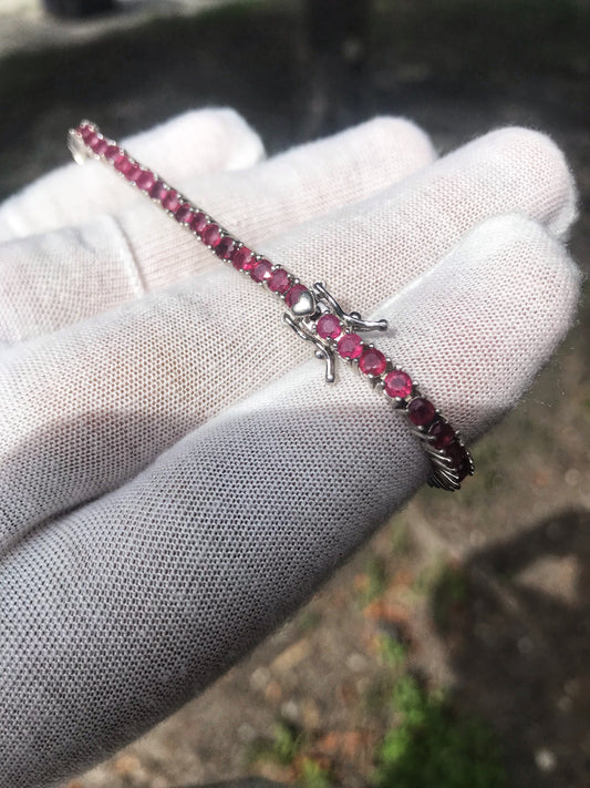 Ruby Tennis Bracelet