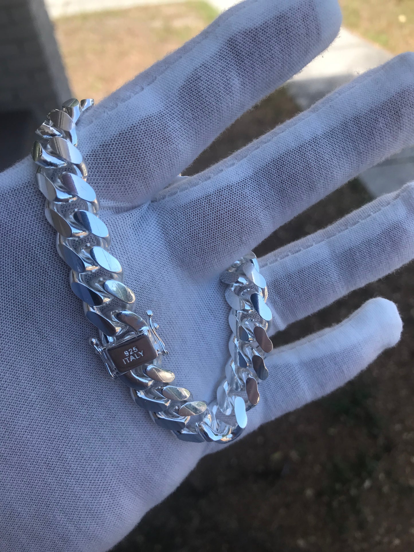 9” Silver Cuban Bracelet