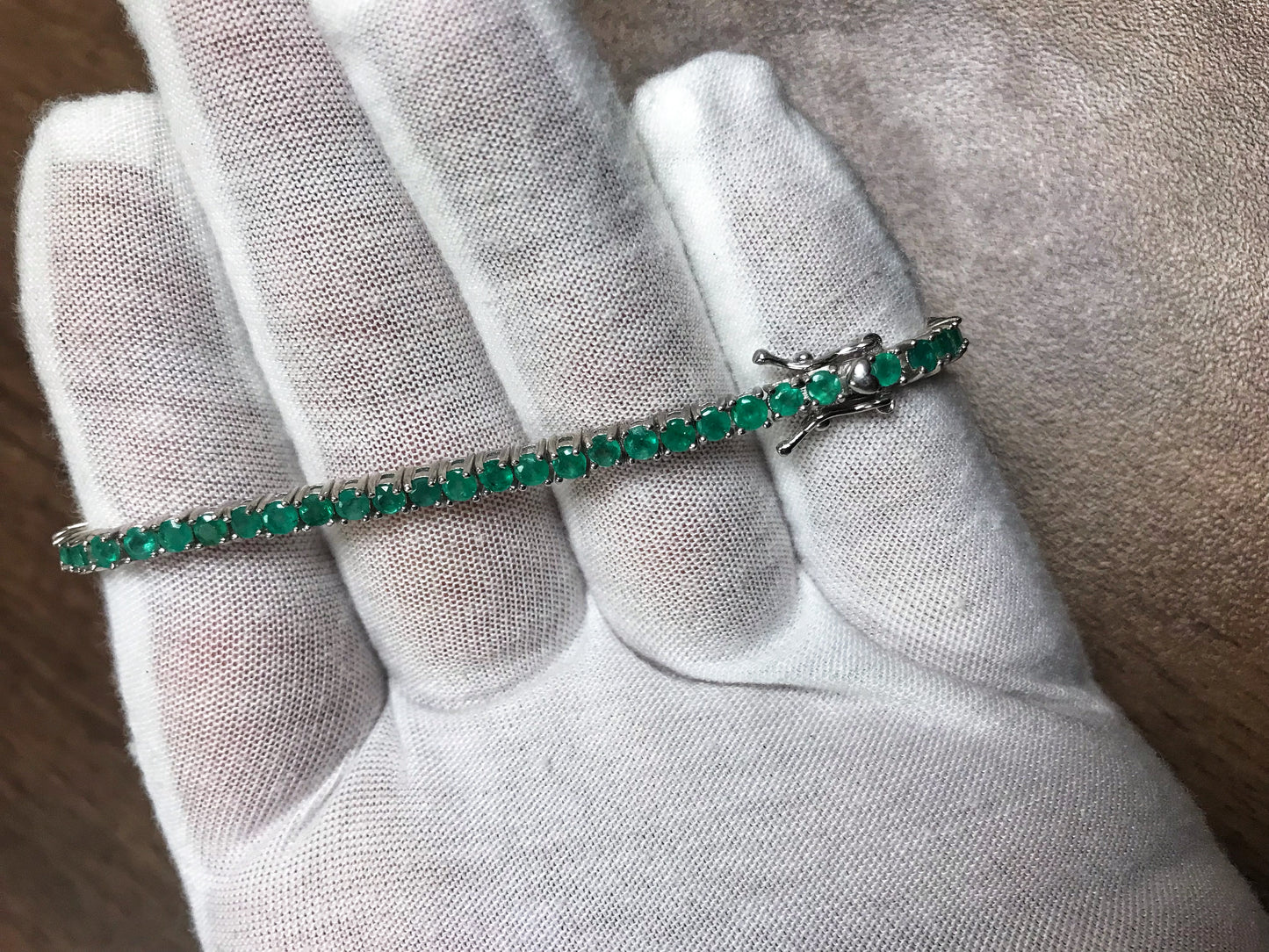 Emerald Tennis Bracelet